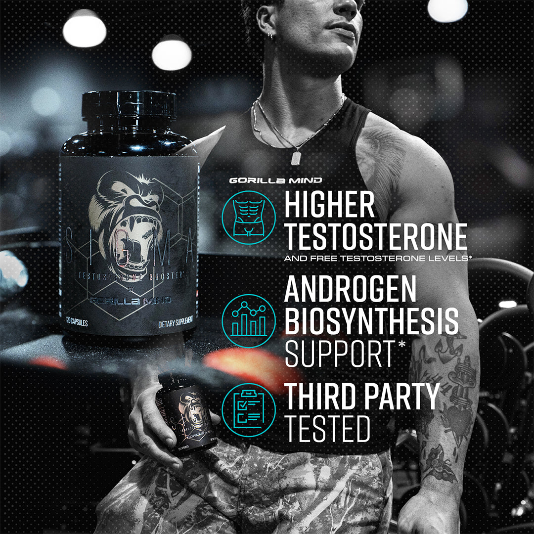 Gorilla Mind Sigma Testosterone Booster | 120 Capsules