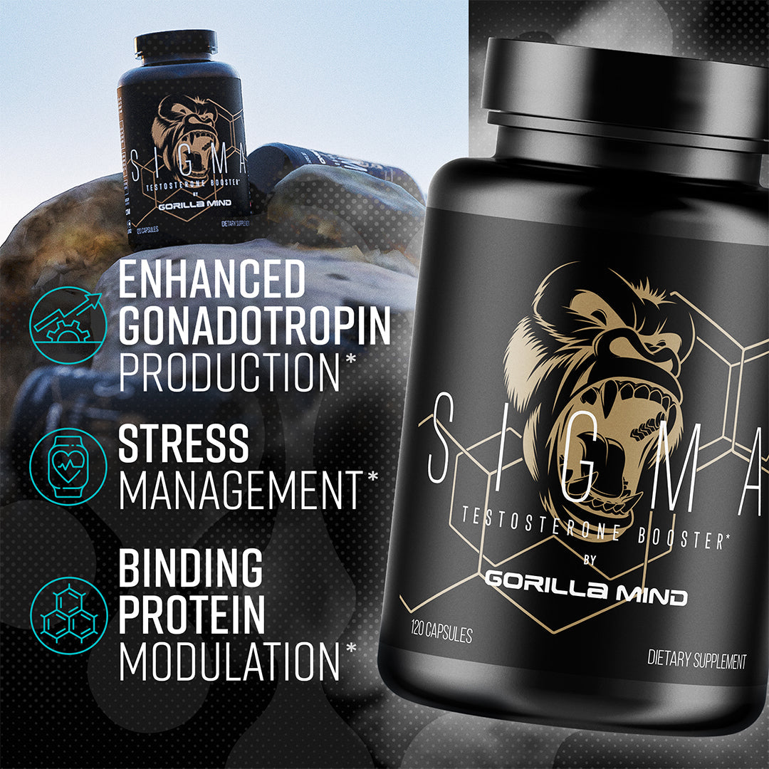 Gorilla Mind Sigma Testosterone Booster | 120 Capsules