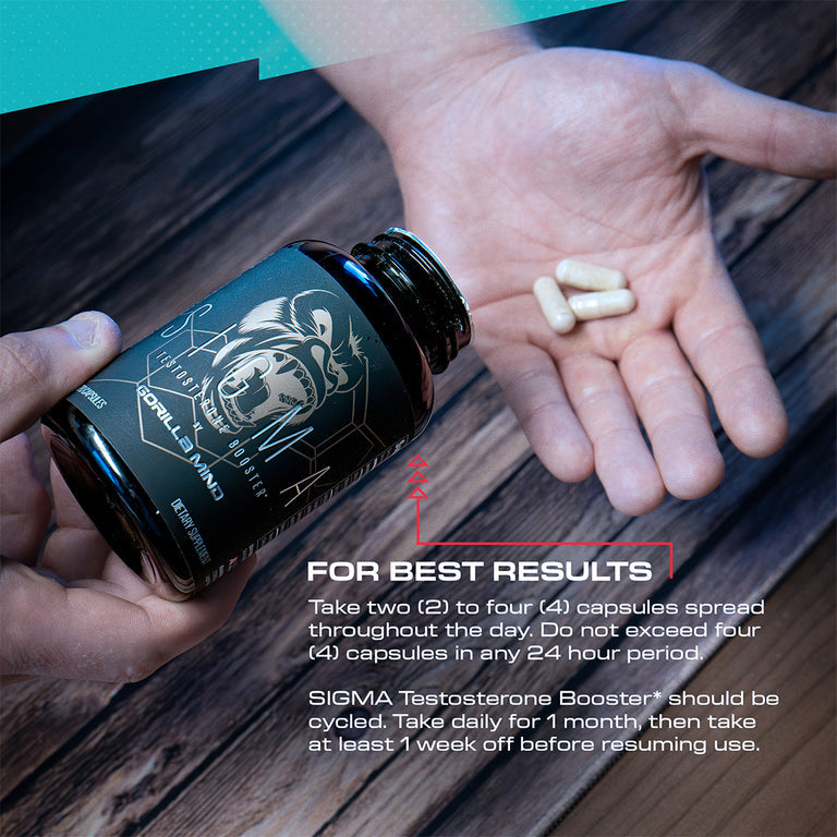 Gorilla Mind Sigma Testosterone Booster | 120 Capsules