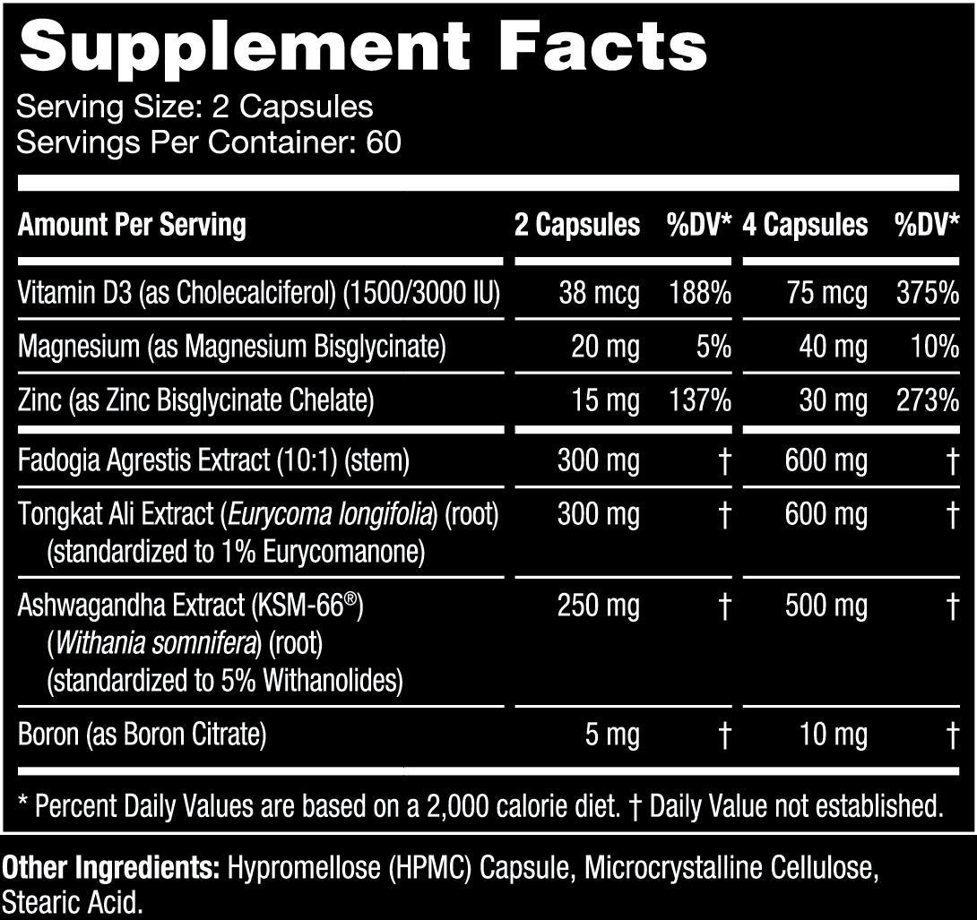 Gorilla Mind Sigma Testosterone Booster | 120 Capsules