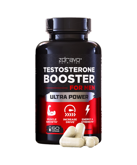 Testosterone Booster for Men –  Muscle, Strength & Stamina Support | 60 Capsules